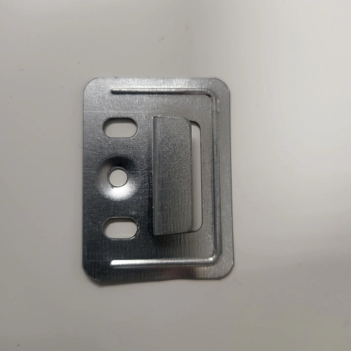 Wood panel metal clip