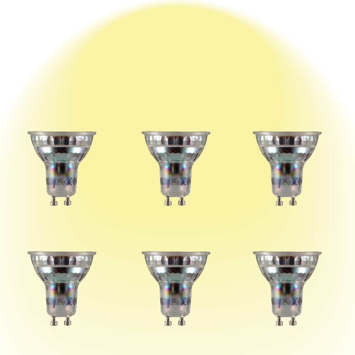 Crux LED Spot Bulb PAR16 GU10 4W pack of 6 warm white