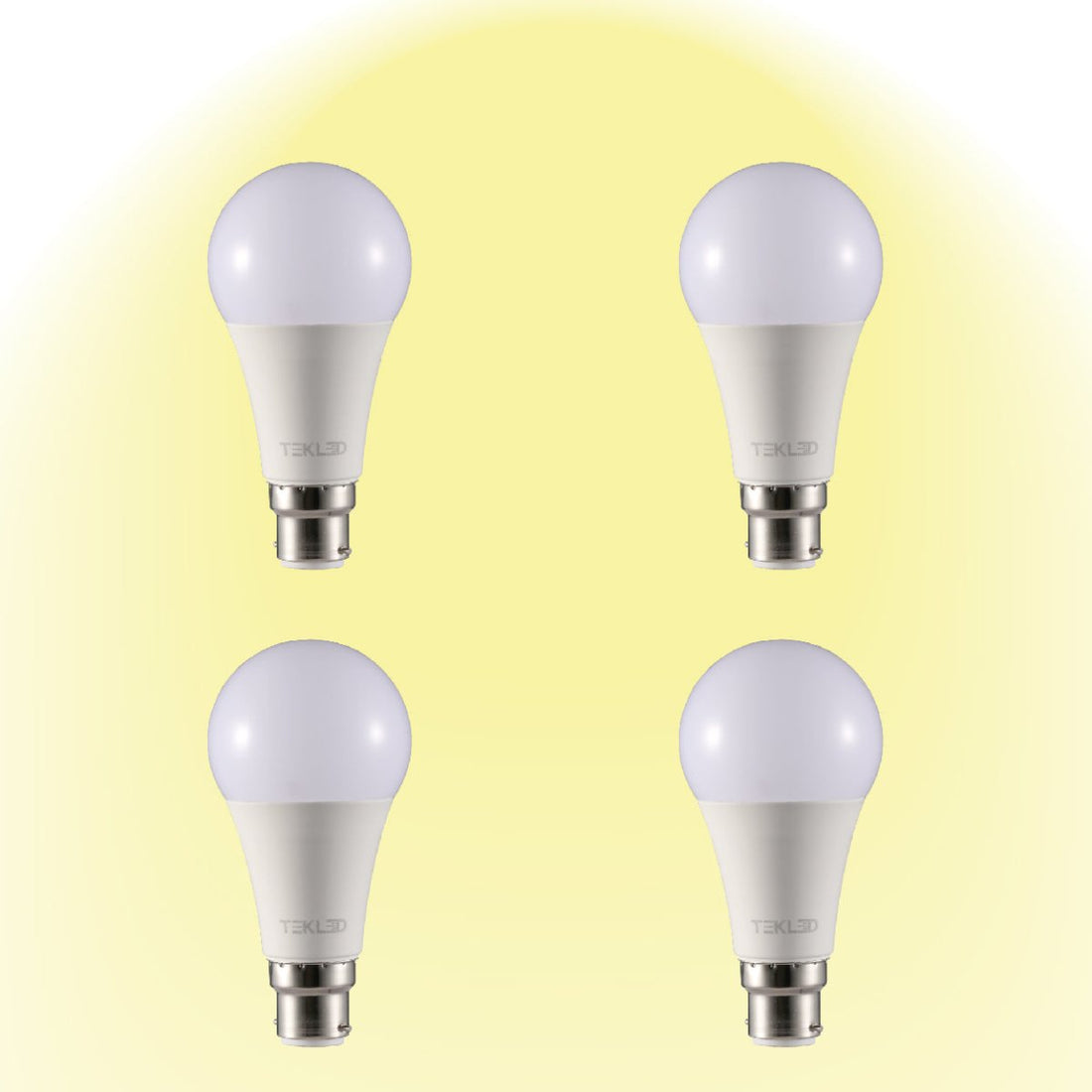 Leo LED GLS Bulb A60 Dimmable B22 Bayonet Cap 2700K Warm White 9 W Pack of 4 527-156284