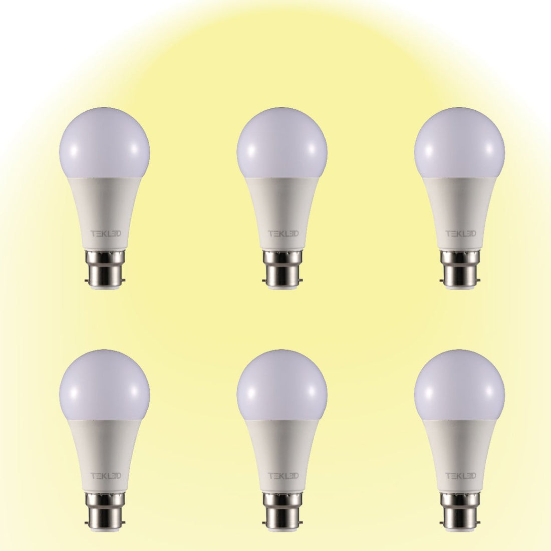 Leo LED GLS Bulb A60 B22 Bayonet Cap 2700K Warm White 15 W Pack of 6 527-15696
