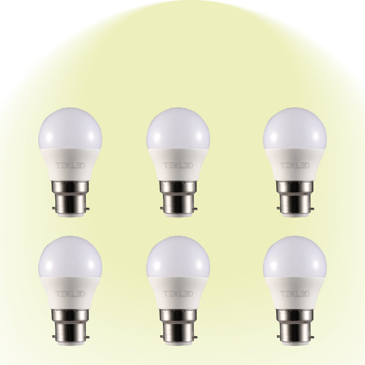 Ursa LED Golf Ball G45 B22 Bayonet Cap 5W Pack of 6 4000K Cool White