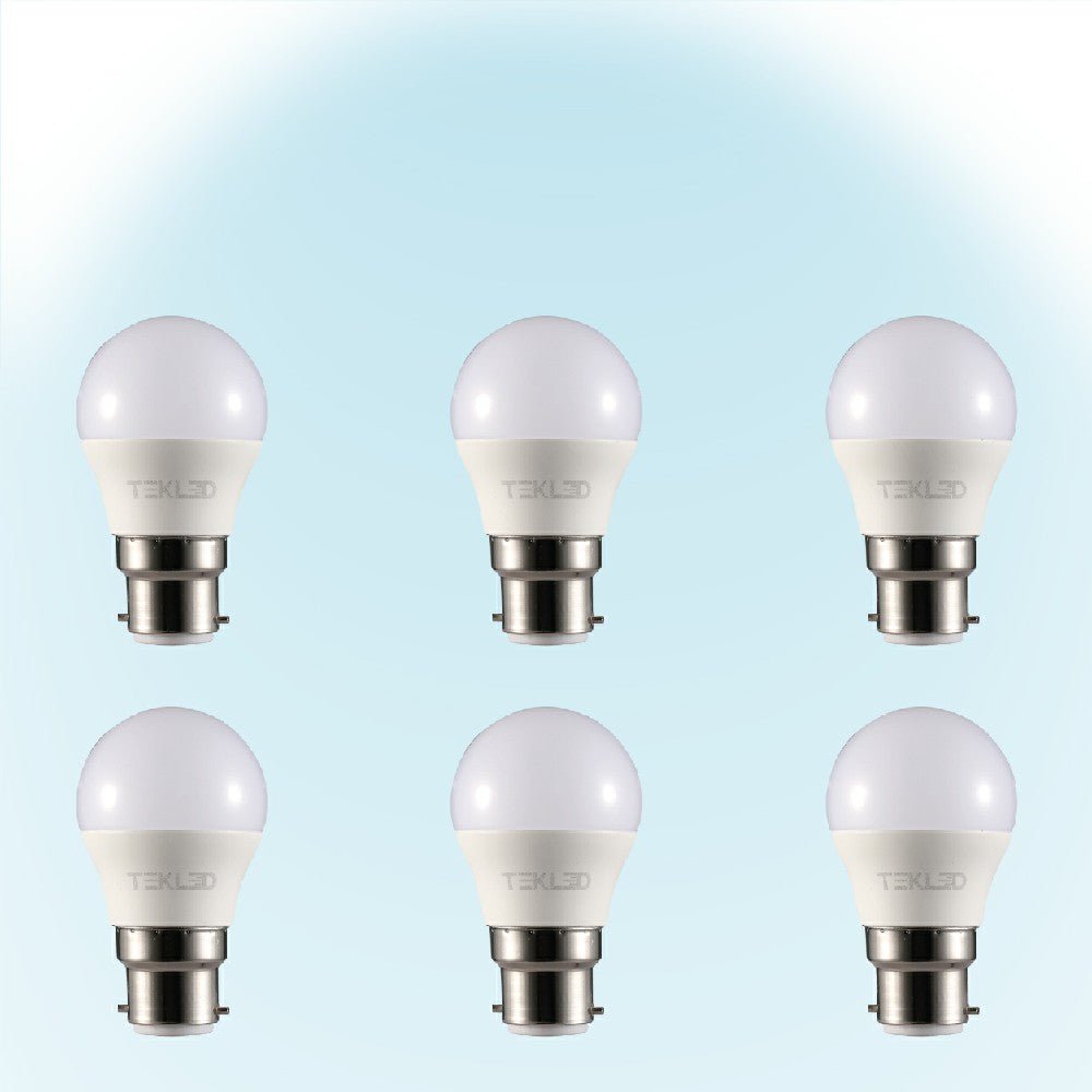 Ursa LED Golf Ball G45 B22 Bayonet Cap 5W Pack of 6 6500K Cool Daylight