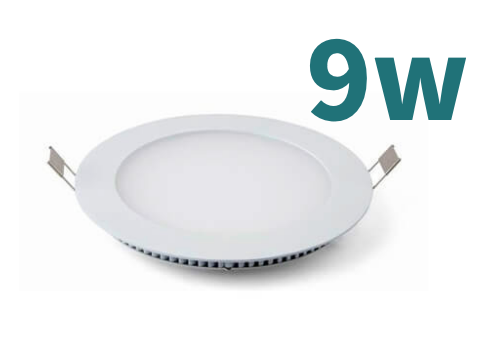 Recessed Round Slim Panel Light 6500K (WHITE)
