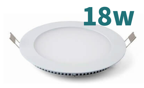 Recessed Round Slim Panel Light 6500K (WHITE)