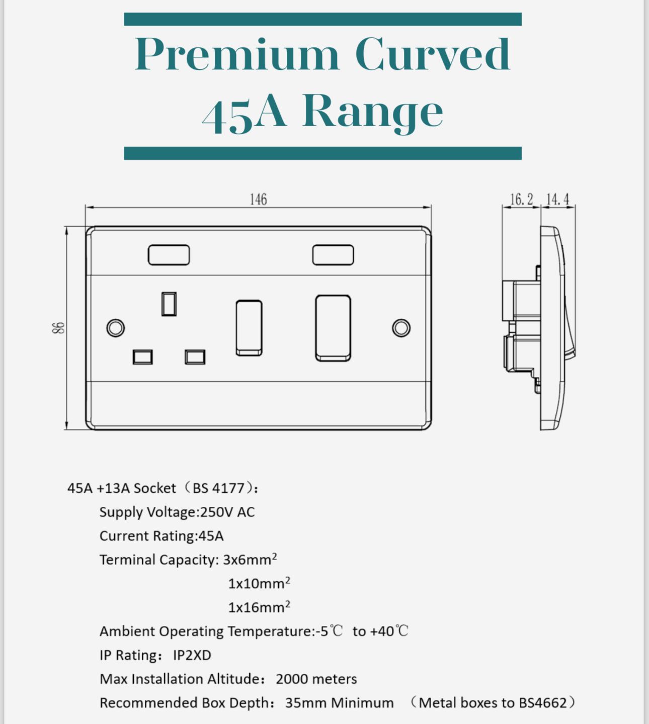 Premium Curved Switches & Sockets