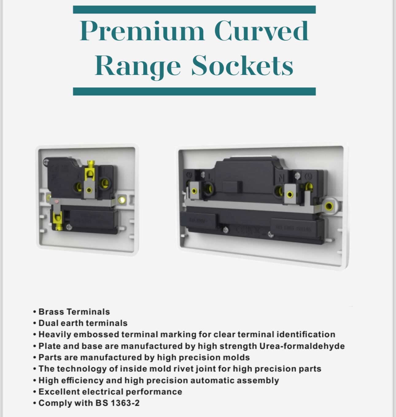 Premium Curved Switches & Sockets