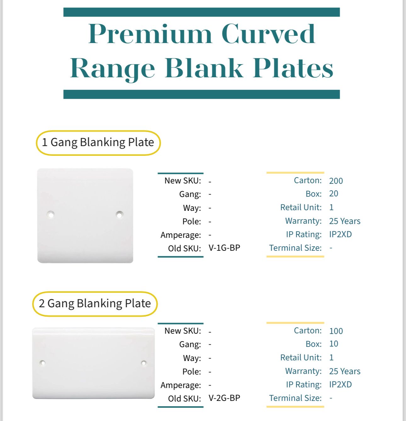 Premium Curved Switches & Sockets