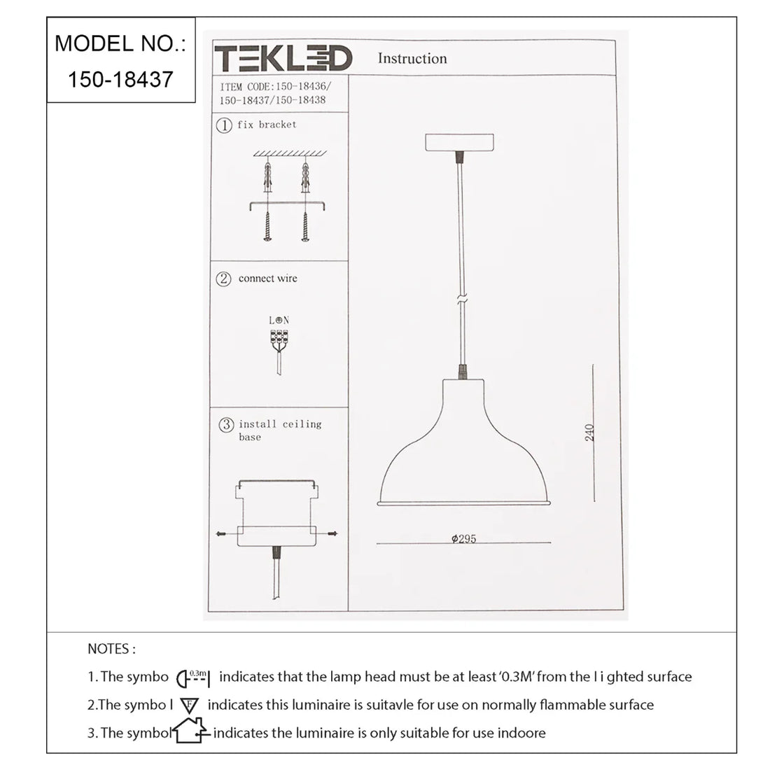 Technical specs of Artisan Onion Dome Pendant Light 150-18437