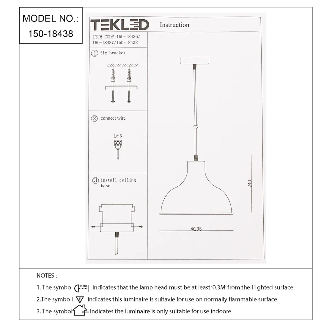 Technical specs of Artisan Onion Dome Pendant Light 150-18438
