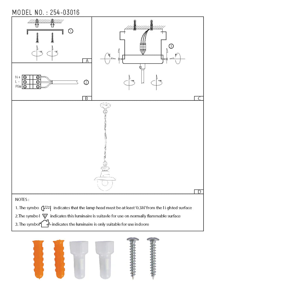 Artu Outdoor Pendant Lamp E27 Black With Golden 6