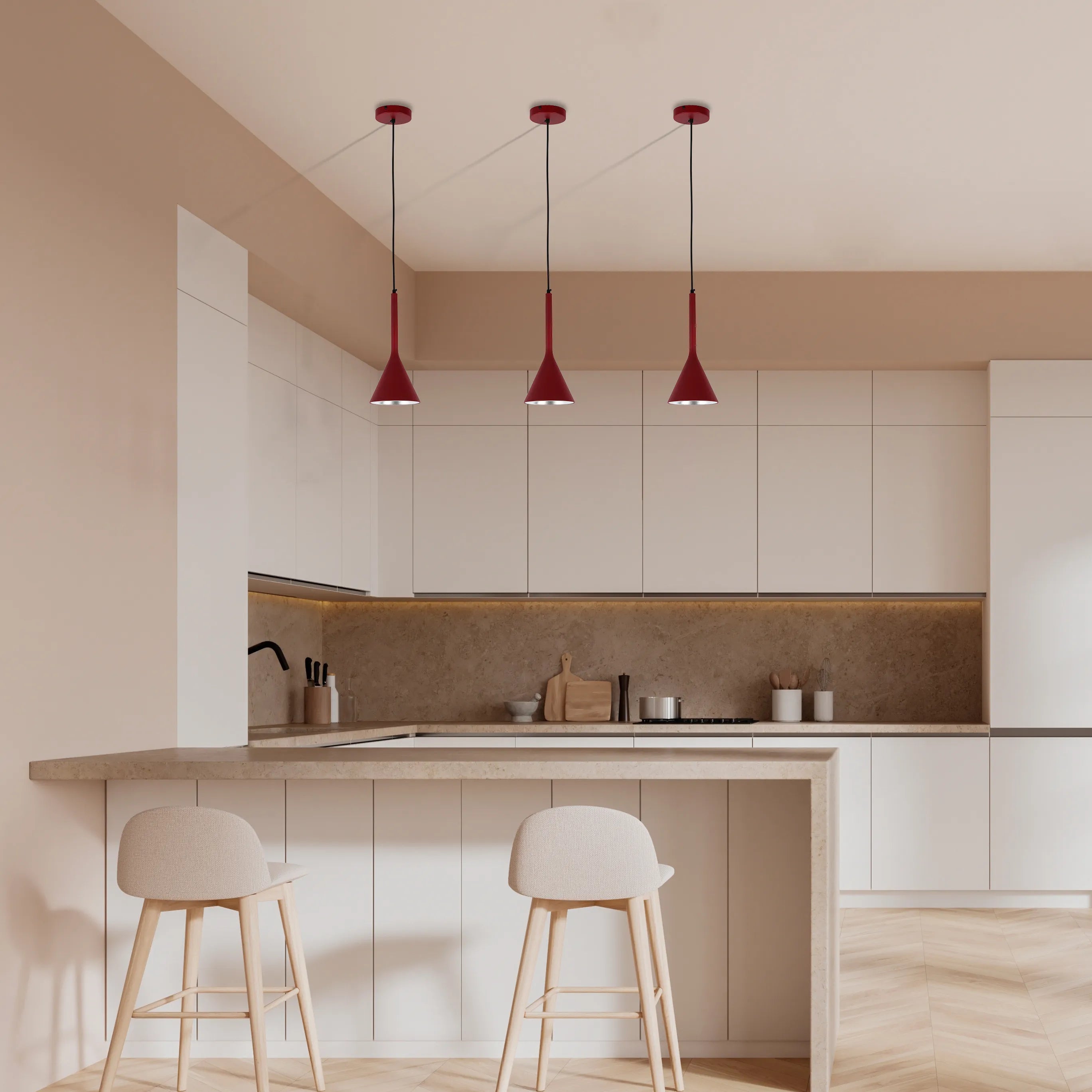 Funnel Nordic Modern Metal Ceiling Pendant Light E27 Fitting