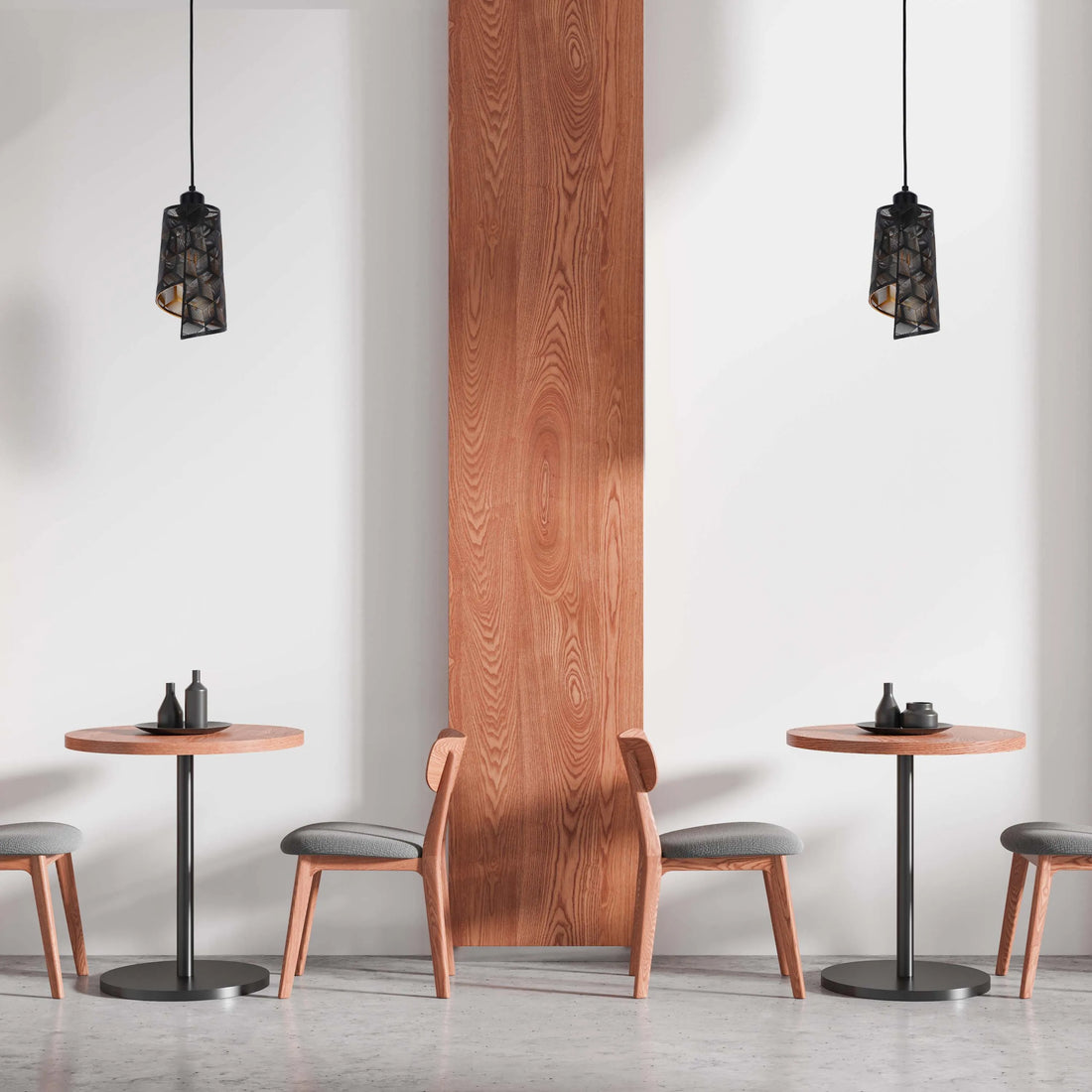 Black & Gold Spiral Cut-Out Metal Pendant Light E27