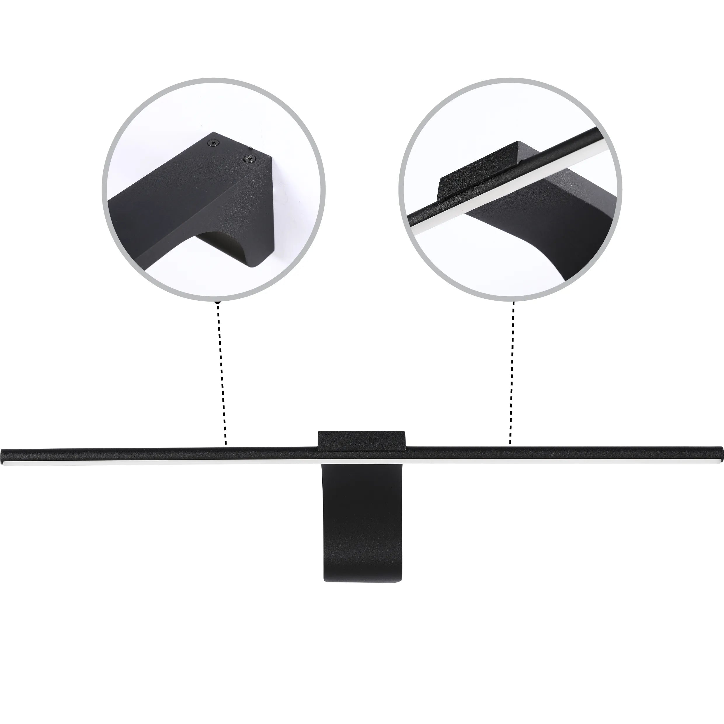 Black Linear LED Wall Light IP20