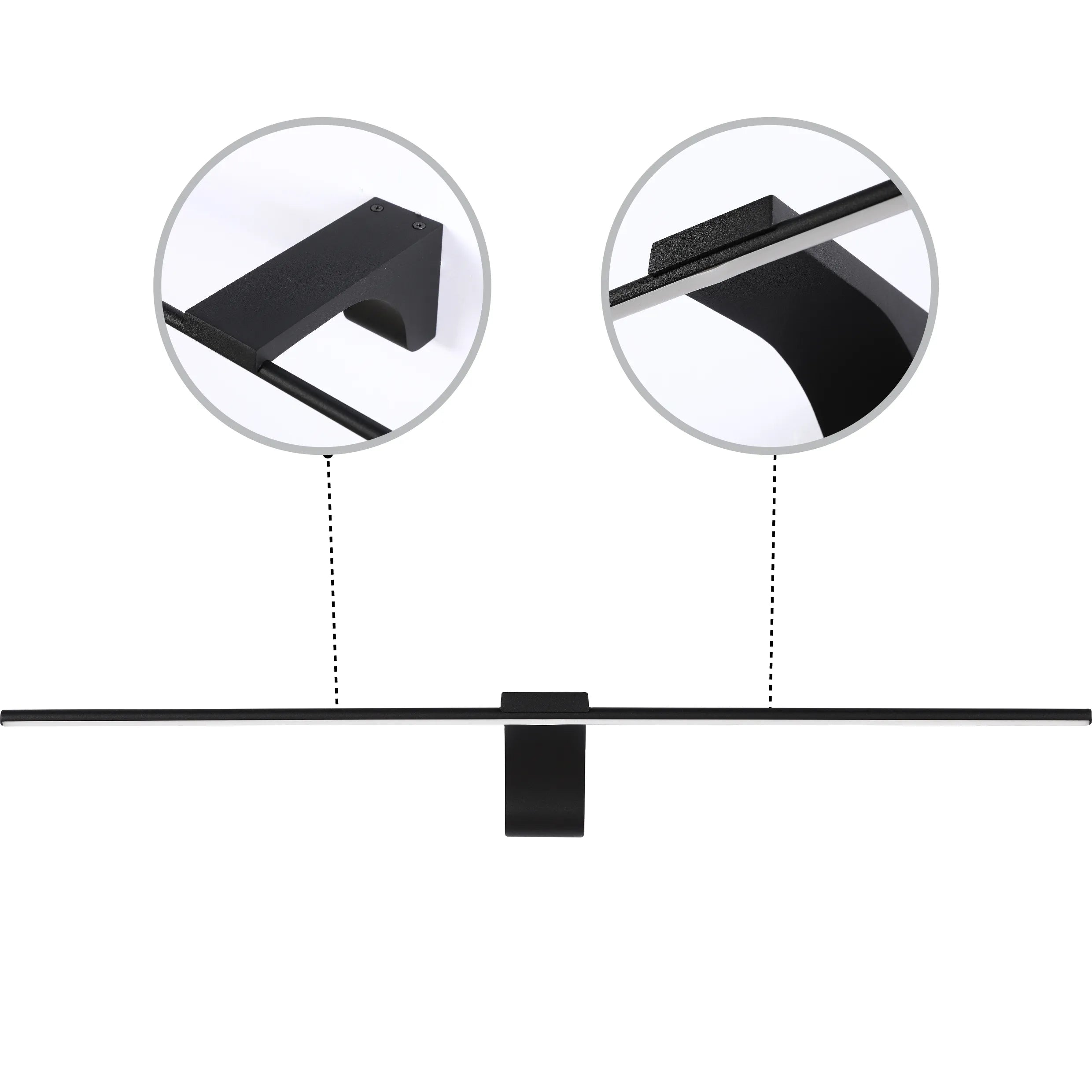 Black Linear LED Wall Light IP20