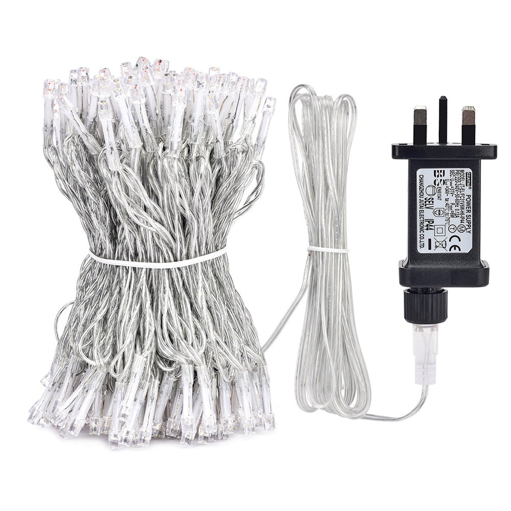 Main image of Crater LED String Light 200 LEDs 25m with Power Adaptor Cool White LED String Light
