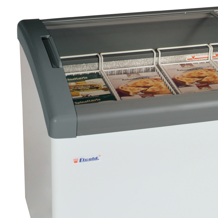 Sliding Curved Glass Lid Chest Freezer - FOCUS 73