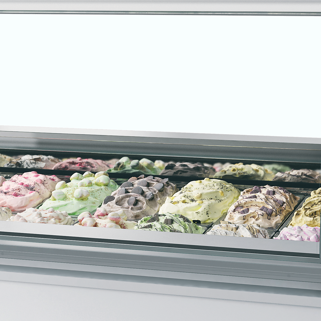 Ventilated Scoop Ice Cream Display - MILLENNIUM LX12