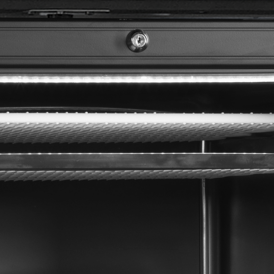 Glass Door Freezer - UFSC371GCP Black