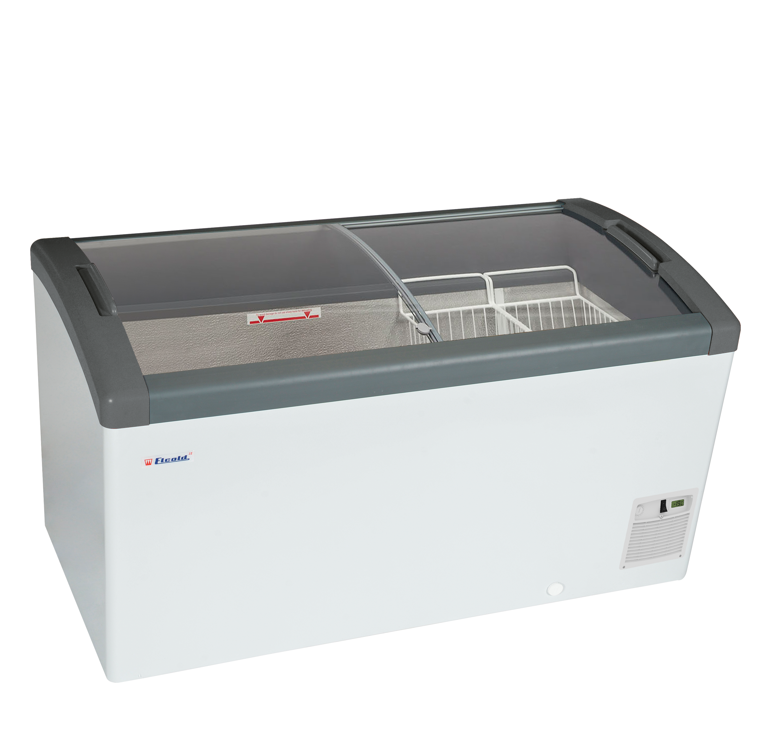 Sliding Curved Glass Lid Chest Freezer - FOCUS 131 (ECO DESIGN)