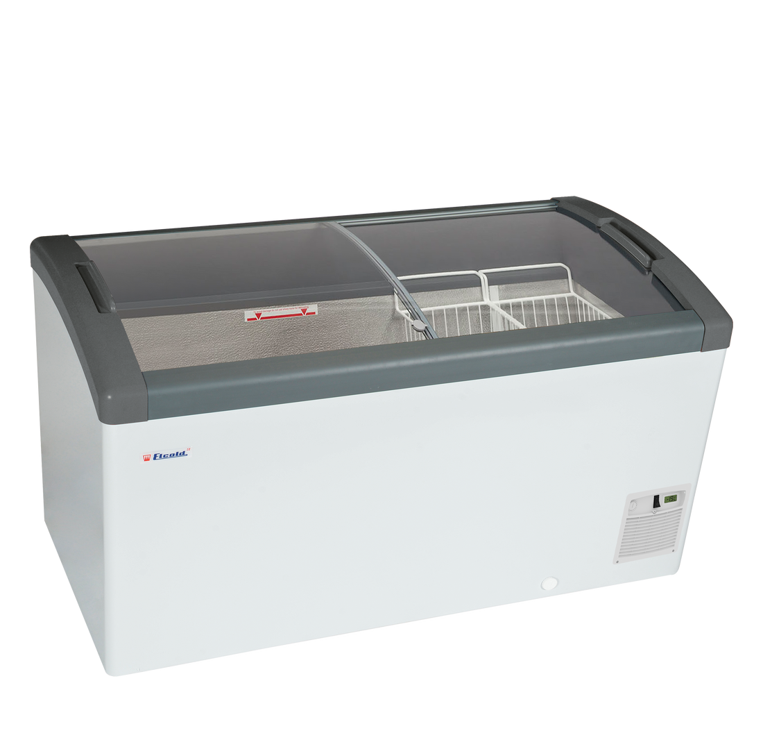 Sliding Curved Glass Lid Chest Freezer - FOCUS 131 (ECO DESIGN)