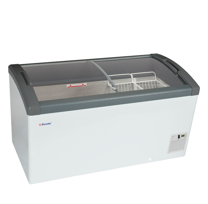 Sliding Curved Glass Lid Chest Freezer - FOCUS 131 (ECO DESIGN)