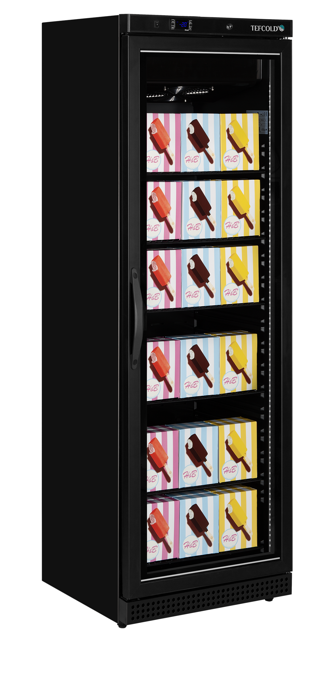Glass Door Display Freezer - UF400VG BLACK