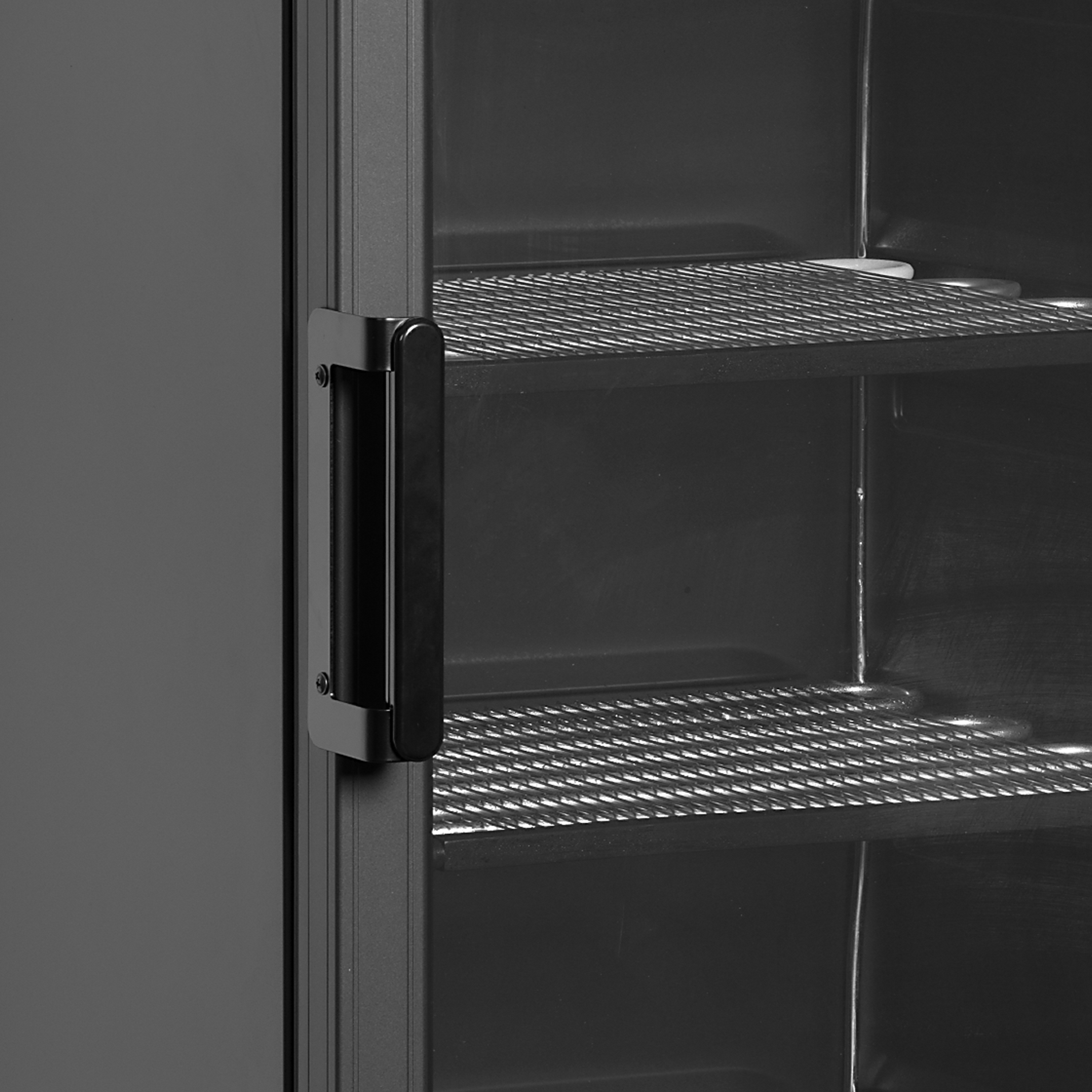 Glass Door Display Freezer - UFSC371G Black