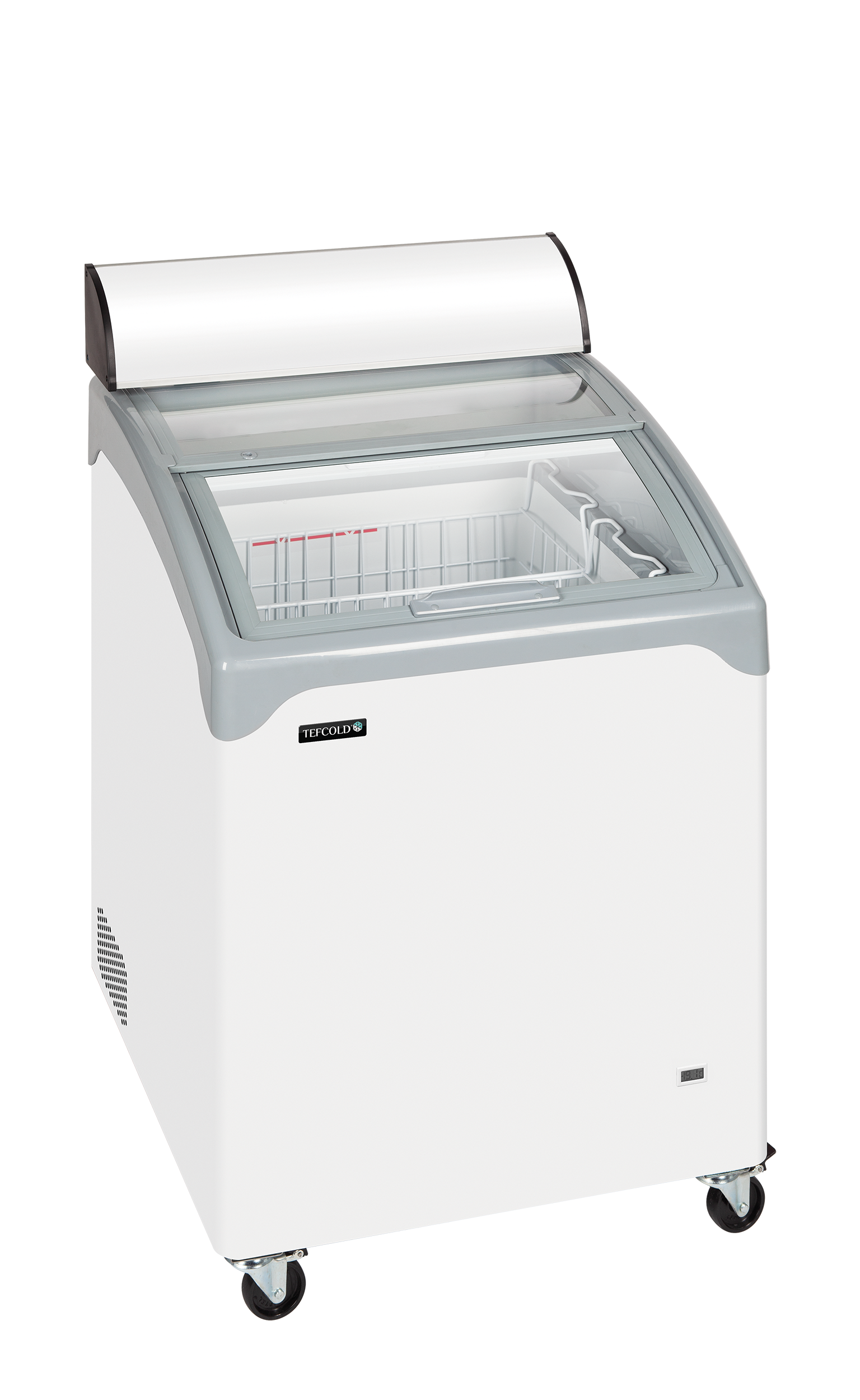 Sliding Curved Glass Lid Chest Freezer - NIC101CP