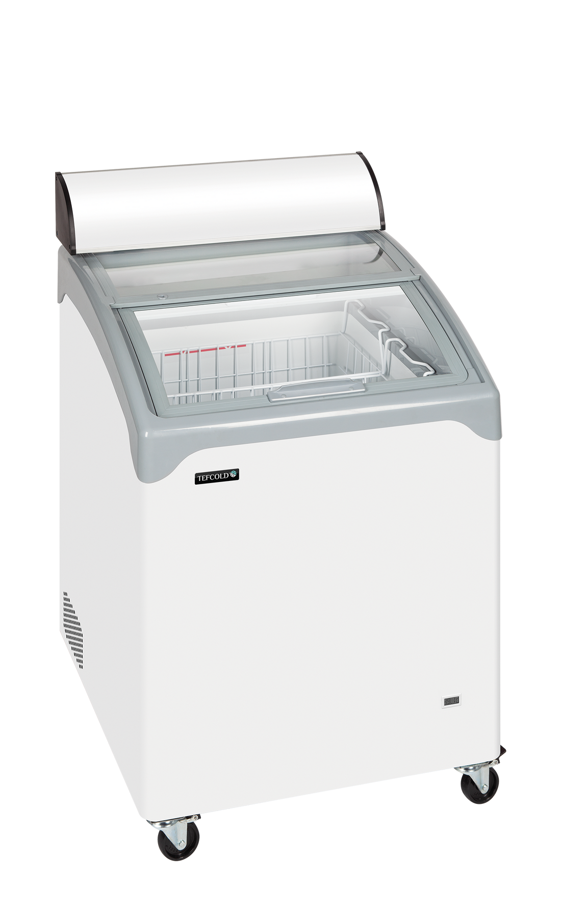 Sliding Curved Glass Lid Chest Freezer - NIC101CP