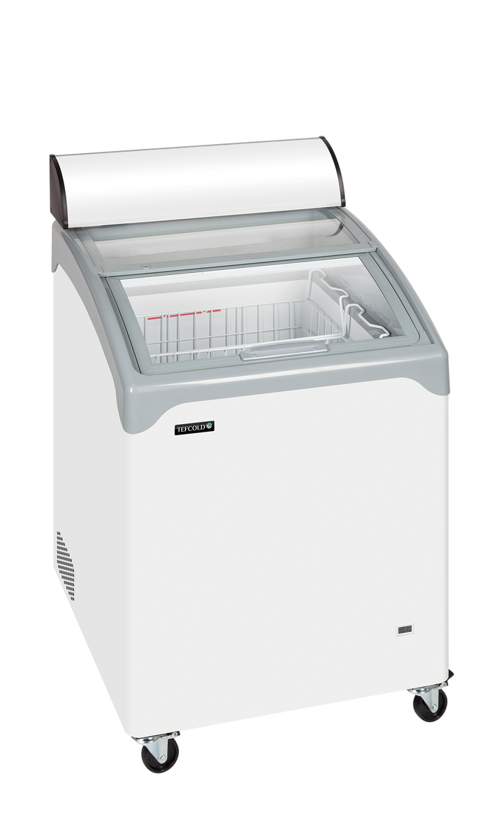 Sliding Curved Glass Lid Chest Freezer - NIC101CP