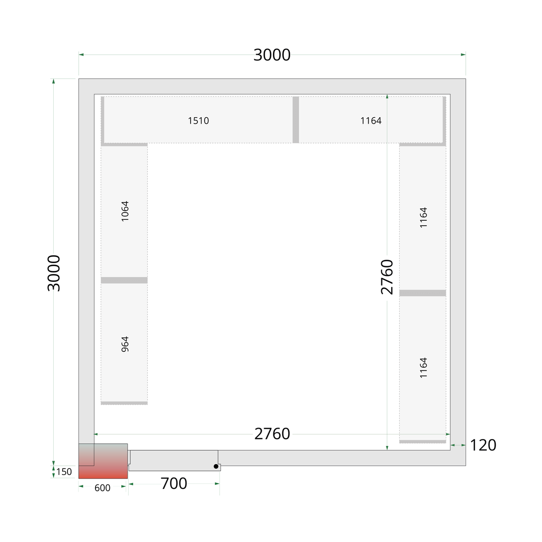 CRNF3030 - Shelf Rack System Kit