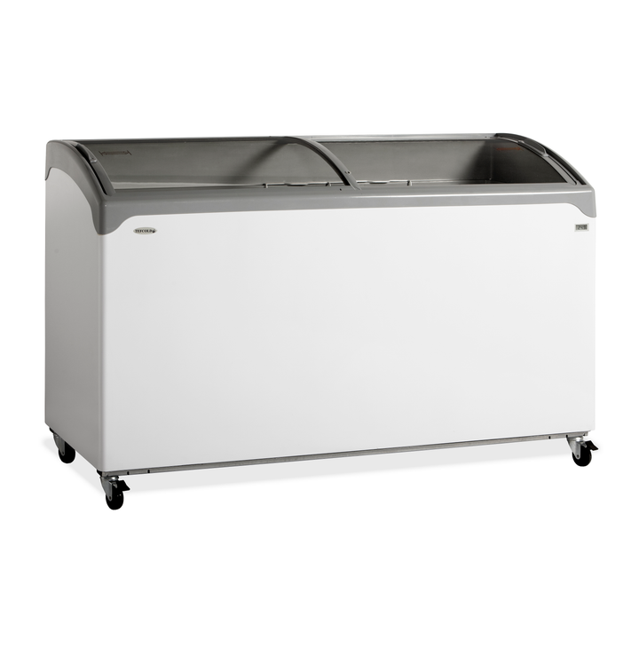 Sliding Curved Glass Lid Chest Freezer - NIC500SCEB