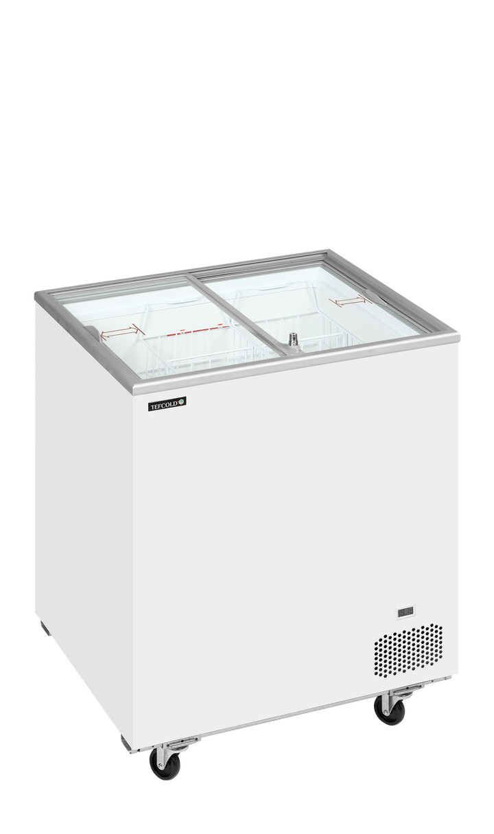 Sliding Flat Glass Lid Chest Freezer - IC201SC