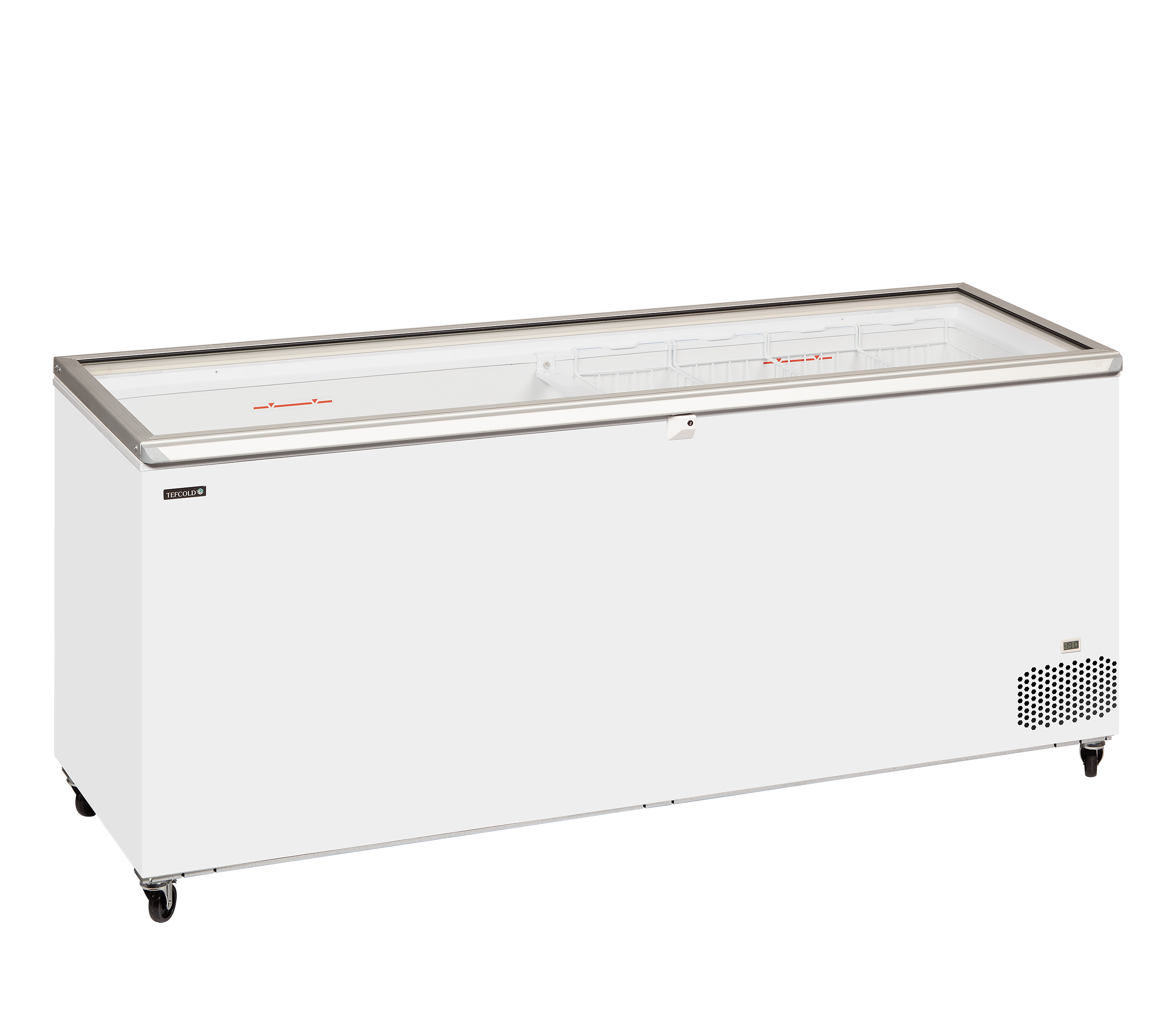 Hinged Glass Lid Chest Freezer - ST701