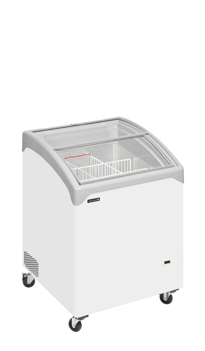 Sliding Curved Glass Lid Chest Freezer - NIC101SCEB /IRL