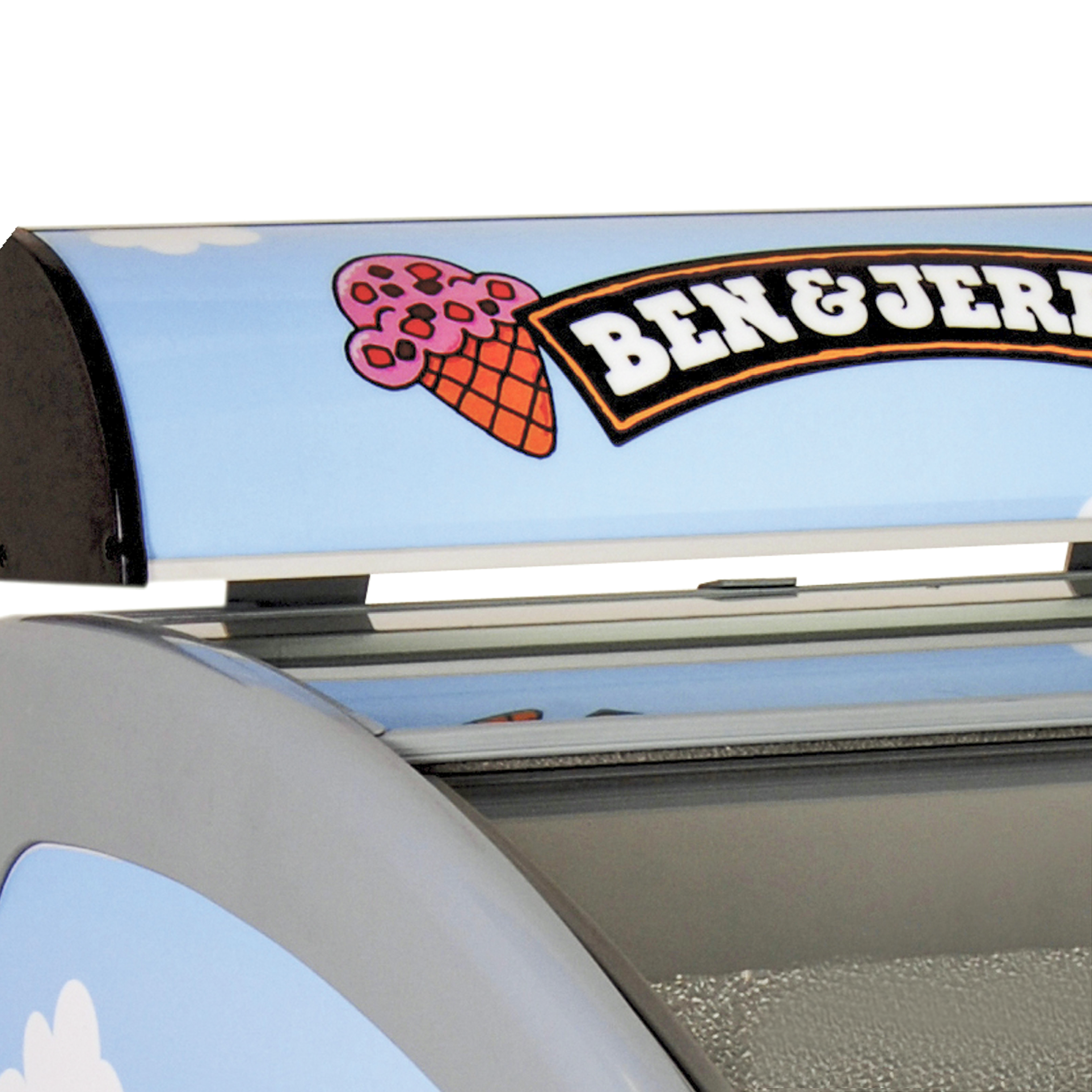 Sliding Curved Glass Lid Chest Freezer - NIC101CP