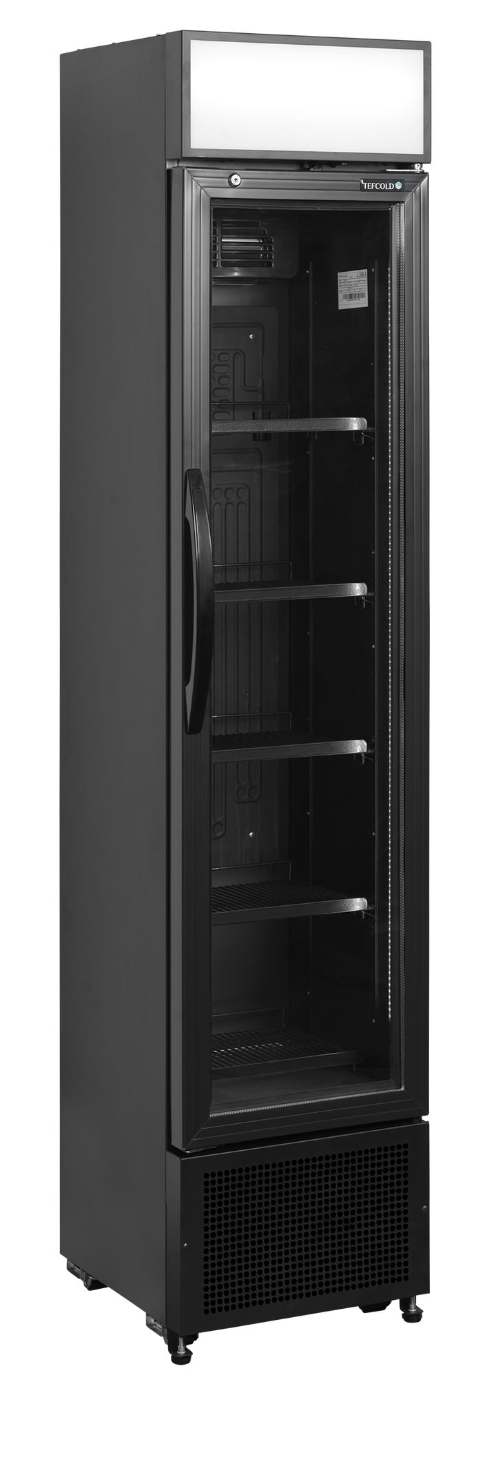 Slimline Glass Door Merchandiser - FSC175H BLACK