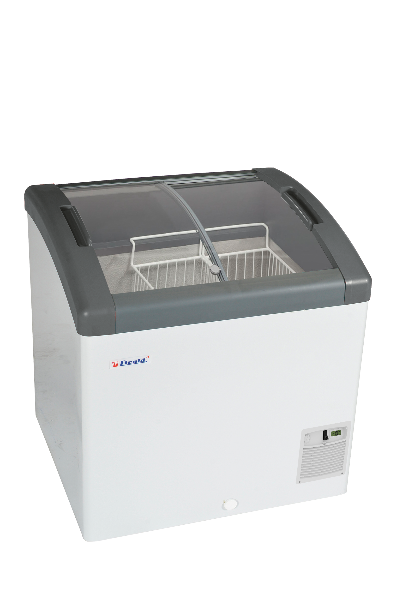 Sliding Curved Glass Lid Chest Freezer - FOCUS 73