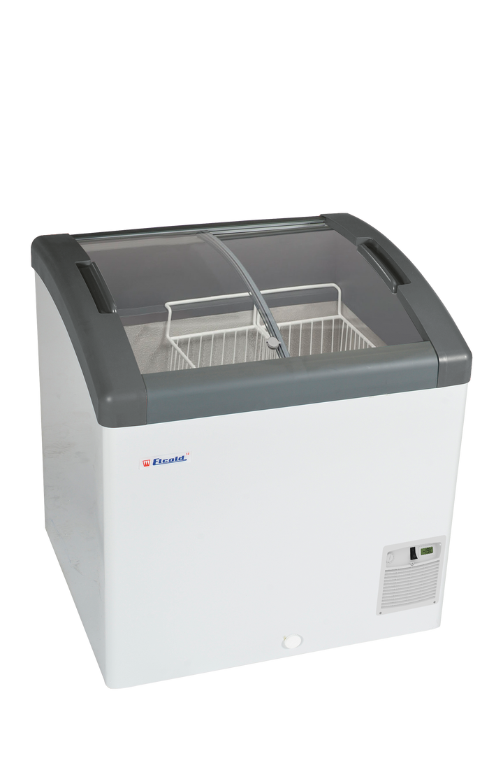 Sliding Curved Glass Lid Chest Freezer - FOCUS 73