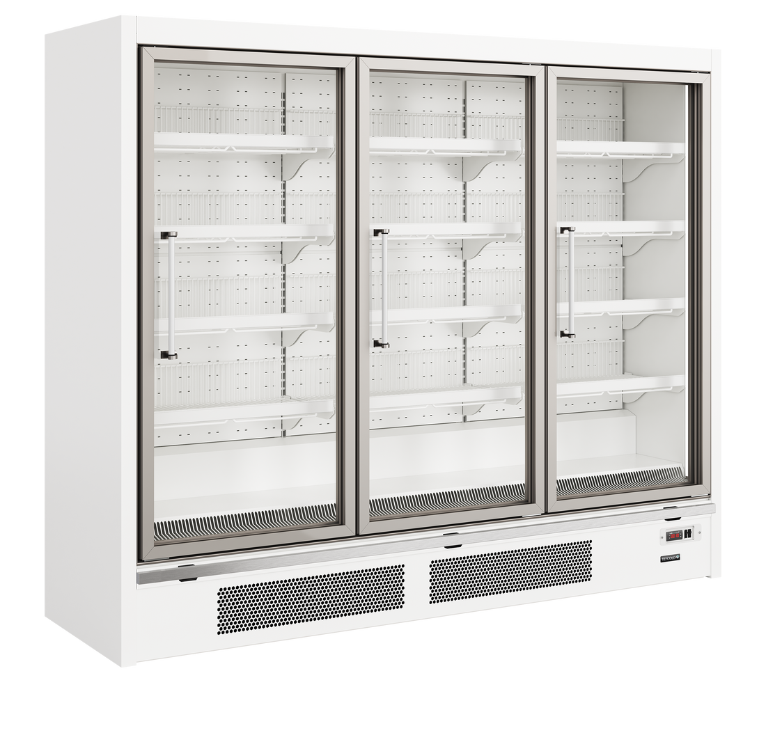 Glass Door Freezer - Galaxy+ GPF3D White