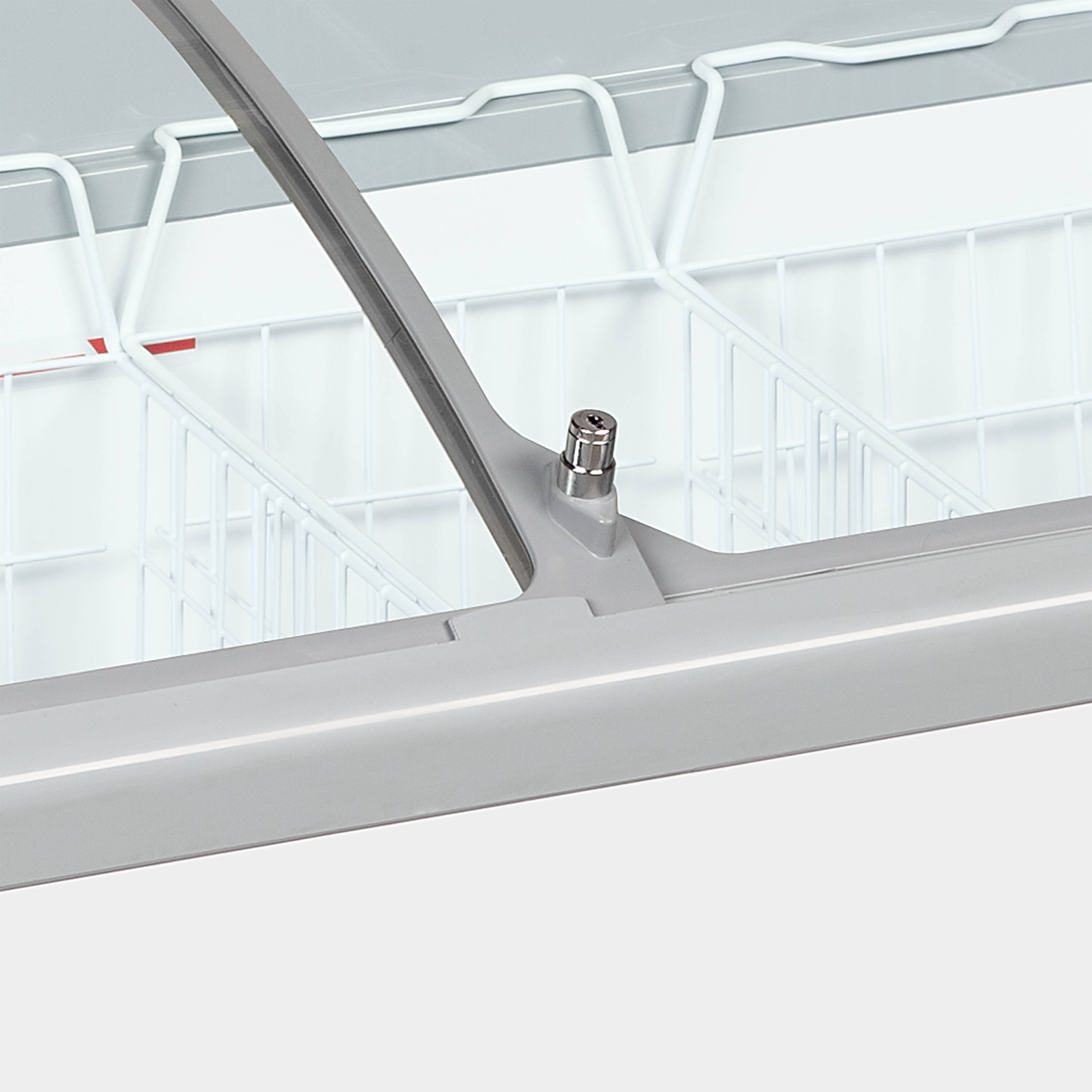 Sliding Curved Glass Lid Chest Freezer - NIC201SCEB