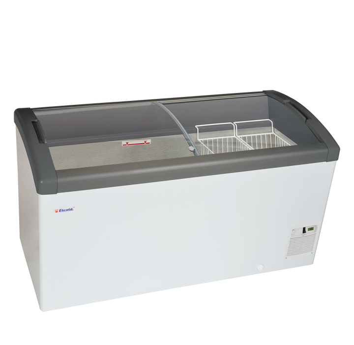 Sliding Curved Glass Lid Chest Freezer - FOCUS 151 (ECO DESIGN)