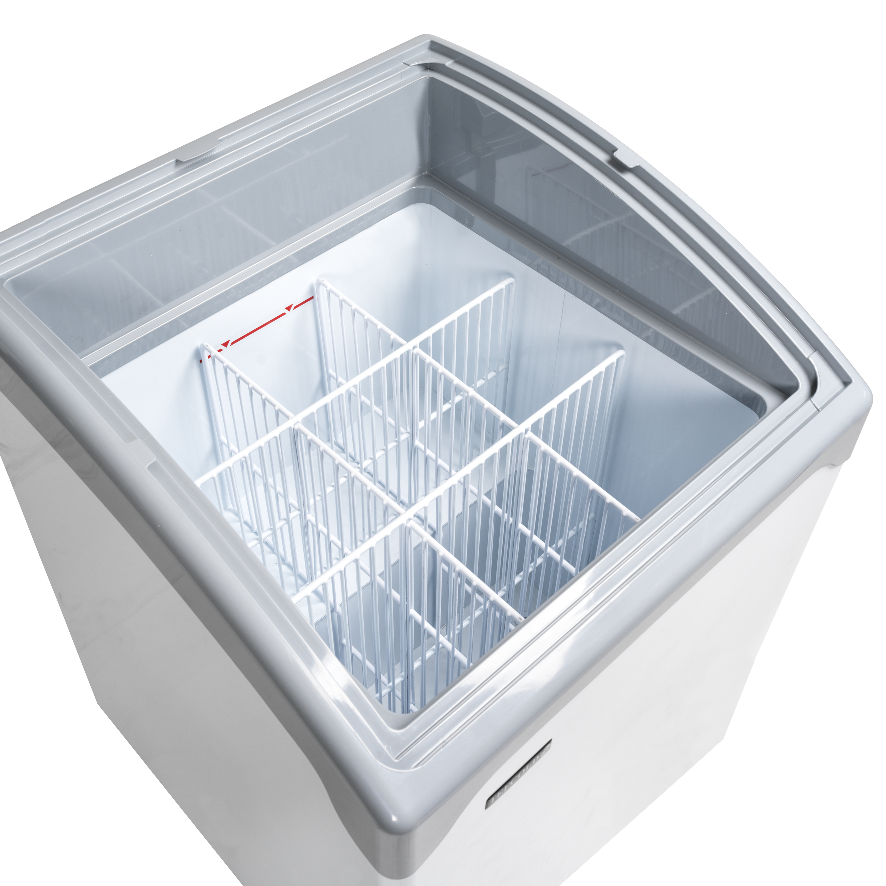 Sliding Curved Glass Lid Chest Freezer - NIC101SCEB /IRL
