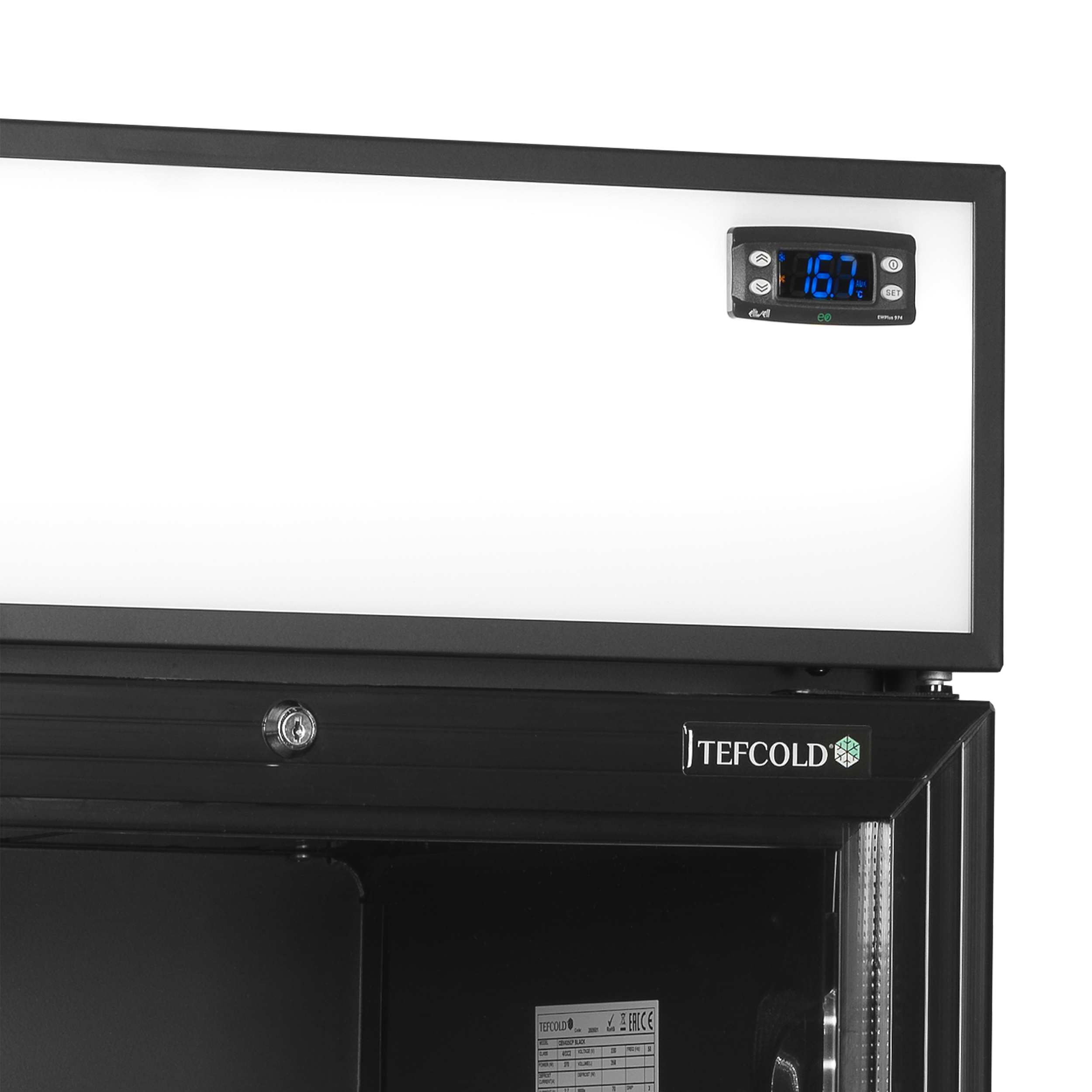 Glass Door Merchandiser - CEV435CP BLACK