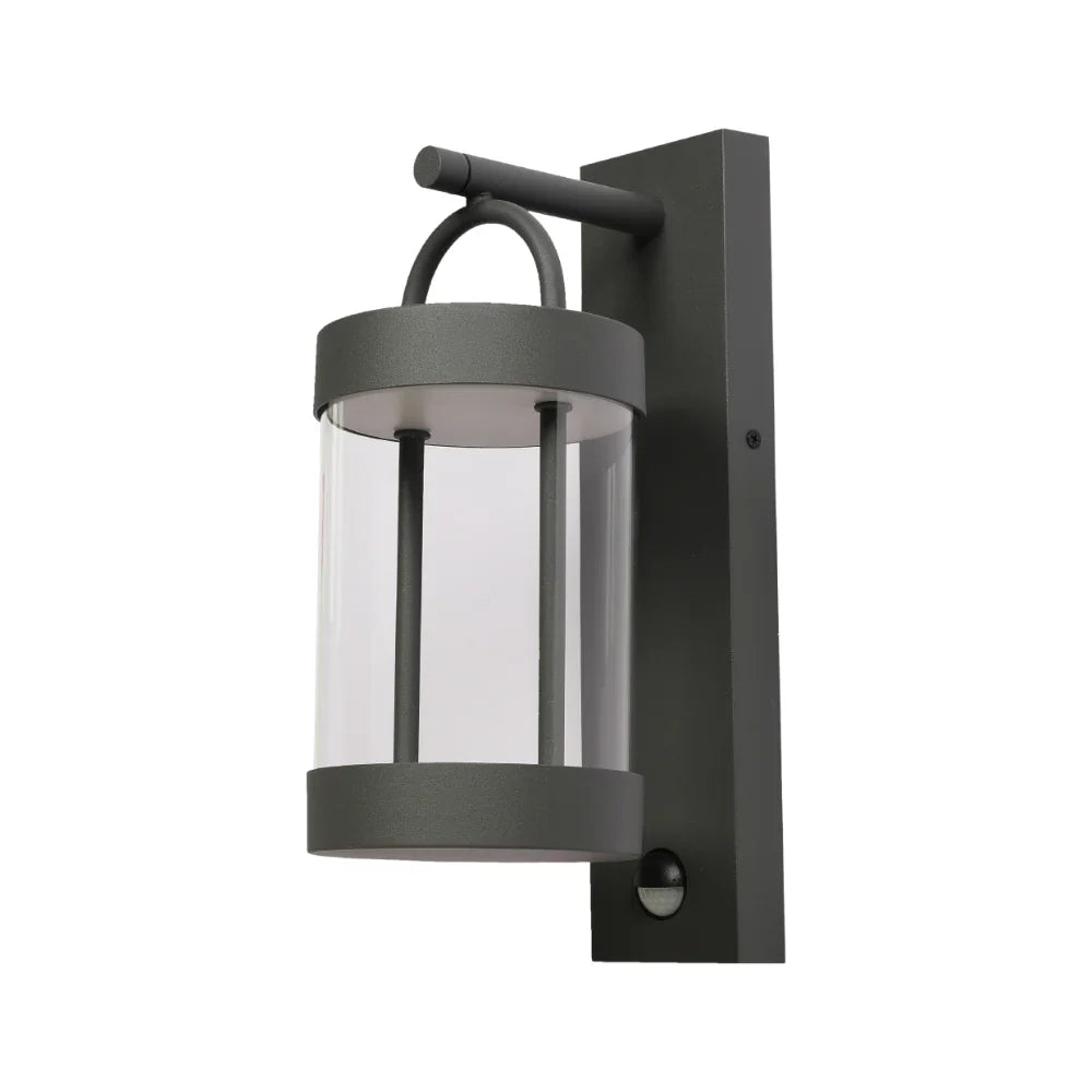 Cassian LED Outdoor Lantern Wall Light 8W 3000K Dark Grey 2
