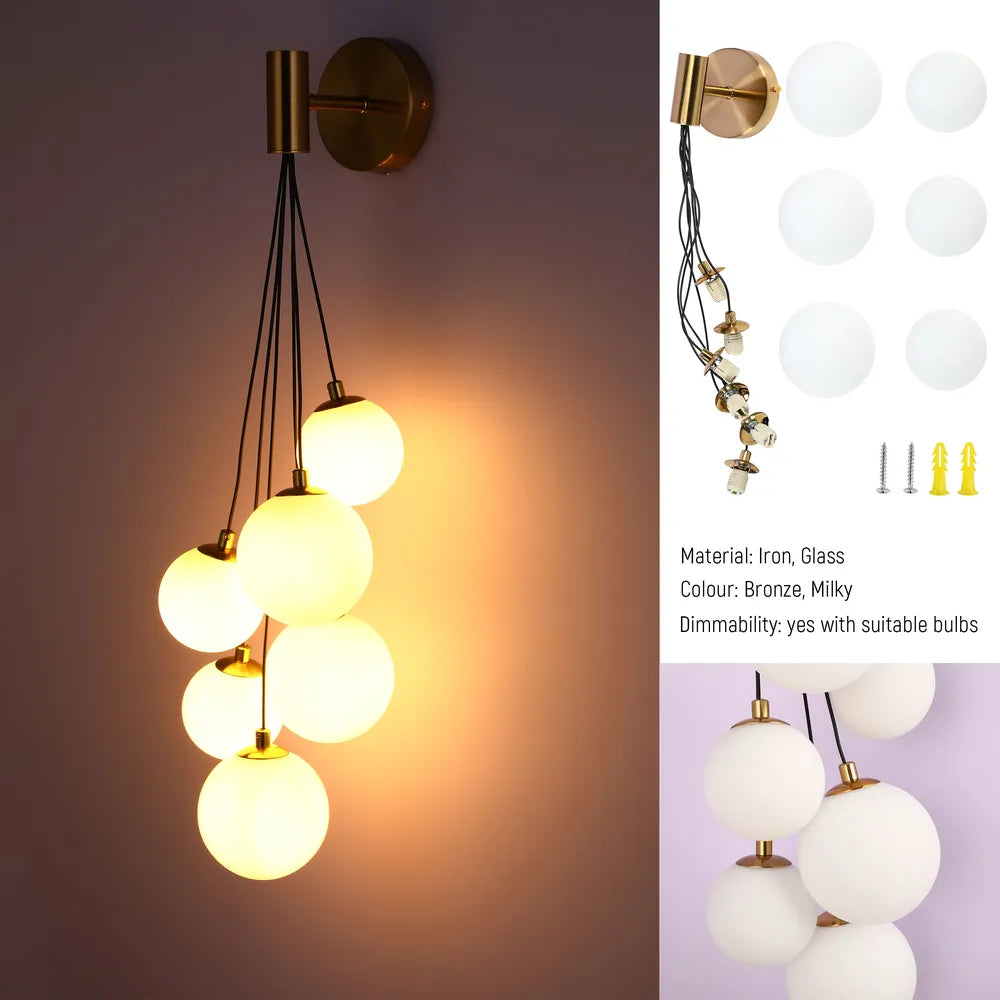 Details of the Celestial Cascade Wall Light-151-20054