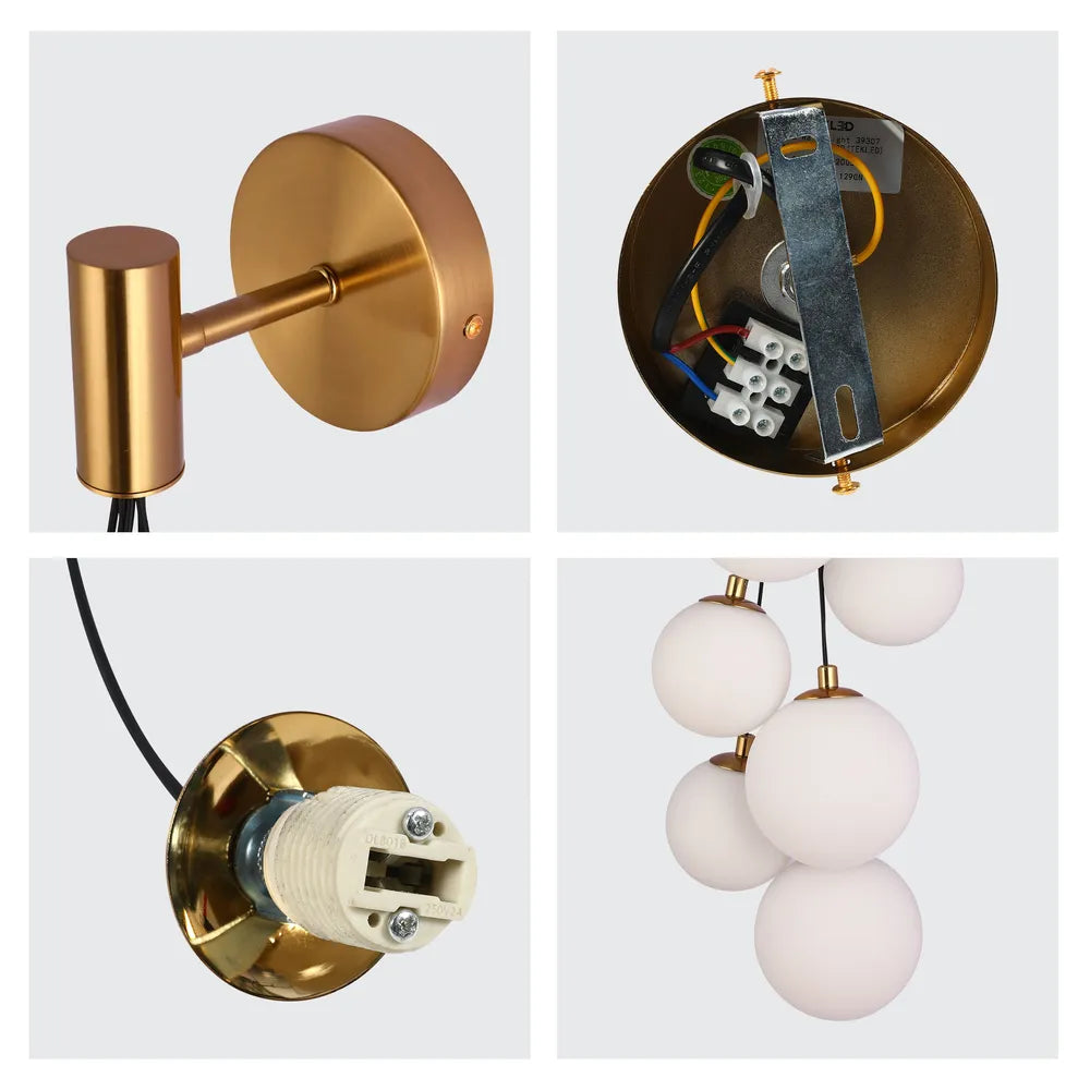 Close shot of the Celestial Cascade Wall Light-151-20054