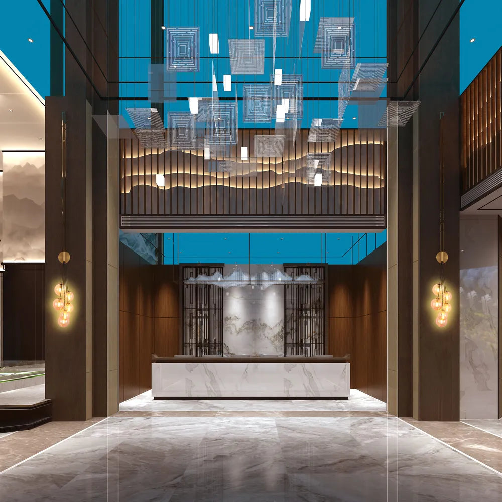 Glass Wall Light TEKLED Celestial Cascade Wall Light-Amber-151-20056