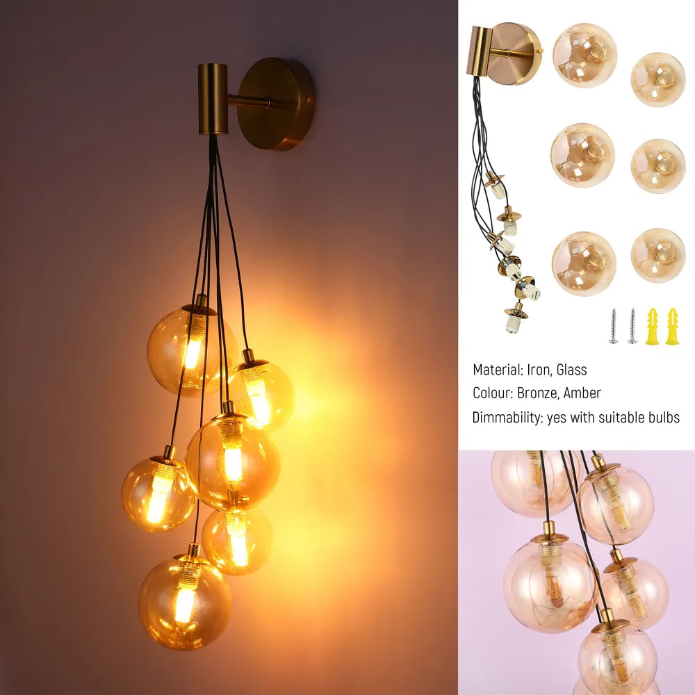 Details of the Celestial Cascade Wall Light-151-20056