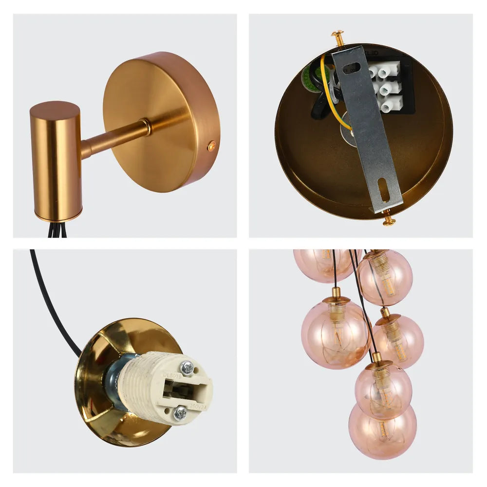 Close shot of the Celestial Cascade Wall Light-151-20056